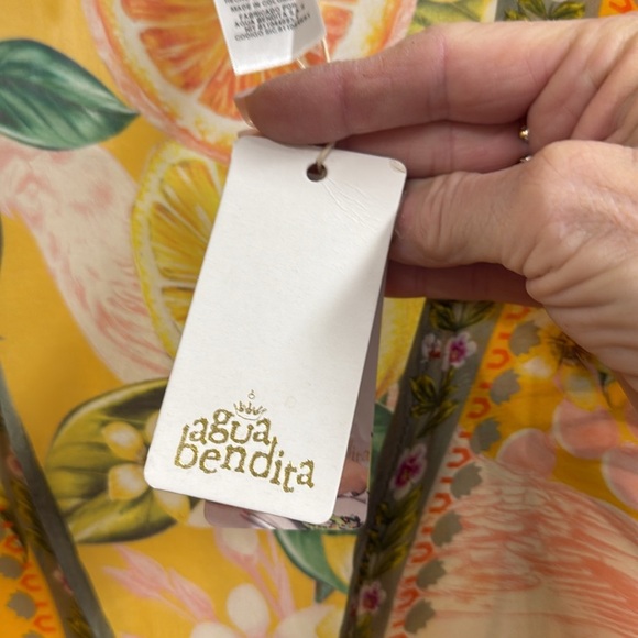 Agua Bendita Selam Vita Tunic Cover up Caftan NWT One Size - Picture 4 of 16